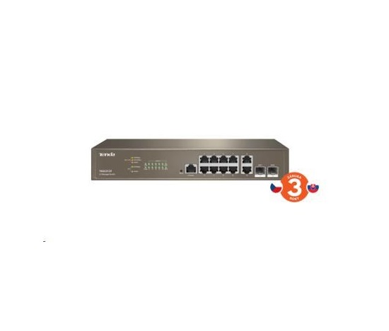 Tenda TEG5312F Gigabitový riadený prepínač L3