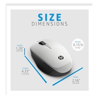 Myš HP Dual Mode Silver Mouse 300 - myš bluetooth, pripojenie k dvom počítačom súčasne