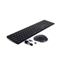 Set klávesnice a myši RAPOO 9800M, bezdrôtový, CZ/SK, sivý