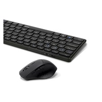 Set klávesnice a myši RAPOO 9800M, bezdrôtový, CZ/SK, sivý