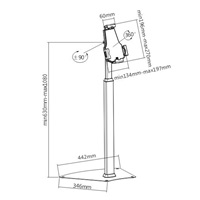 Stojan na tablety uzamykatelný Fiber Mounts TAGATA2