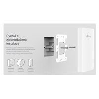 TP-Link EAP615-Wall OMADA WiFi6 AP (AX1800,2,4GHz/5GHz,4xGbELAN,1xPoE-in,1xPoE-out,13W)