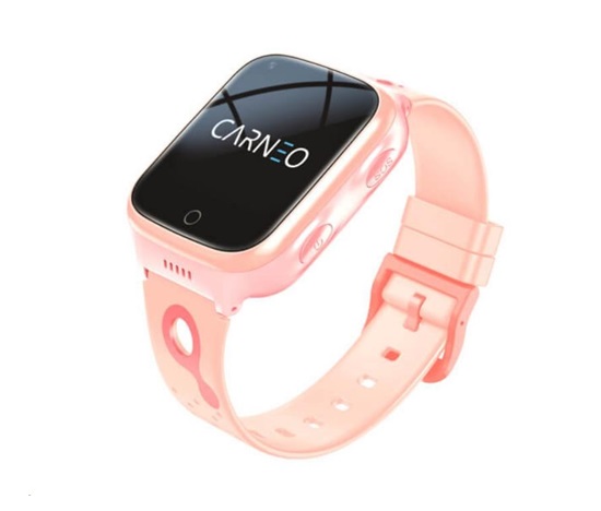 CARNEO dětské GPS hodinky GuardKid+ 4G Platinum pink