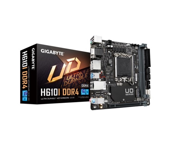 GIGABYTE MB Sc LGA1700 H610I DDR4, Intel H610, 2xDDR4, 2xDP, 1xHDMI, 1xVGA, mini-ITX