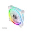 AKASA ventilátor SOHO AR, 12cm ARGB PWM ventilátor, 120x120x25mm, biely