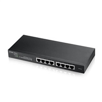 Zyxel GS1915-8 8-portový gigabitový webový inteligentný prepínač, 8x gigabit RJ45, bez ventilátora