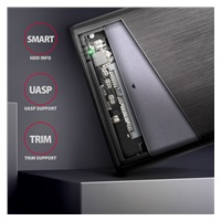 AXAGON EE25-A6M, USB 3.2 Gen 1 - SATA 6G 2.5" kovový box RAW, bez skrutiek