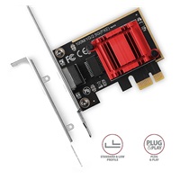 AXAGON PCEE-G25, sieťová karta PCIe - 1x 2.5 gigabitových ethernetových portov (RJ-45), Realtek, PXE, vrátane LP