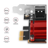 AXAGON PCEE-G25, sieťová karta PCIe - 1x 2.5 gigabitových ethernetových portov (RJ-45), Realtek, PXE, vrátane LP