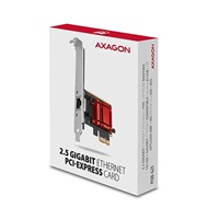 AXAGON PCEE-G25, sieťová karta PCIe - 1x 2.5 gigabitových ethernetových portov (RJ-45), Realtek, PXE, vrátane LP