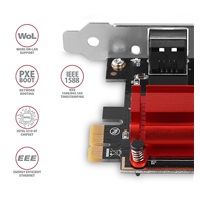 AXAGON PCEE-GIX, sieťová karta PCIe - 1x Gigabit Ethernet port (RJ-45), Intel i210AT, PXE, vrátane. LP