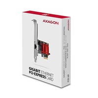 AXAGON PCEE-GIX, sieťová karta PCIe - 1x Gigabit Ethernet port (RJ-45), Intel i210AT, PXE, vrátane. LP