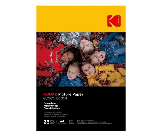 KODAK Photo High Gloss (180g/m2) A4 25 listů