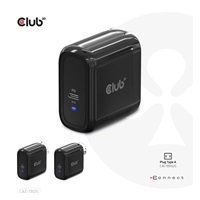 Cestovná nabíjačka Club3D PPS 65W technológia GAN, USB Type-C, Power Delivery(PD) 3.0 Podpora