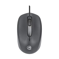 MANHATTAN Myš Comfort II, USB optická, 1000 dpi, bílá