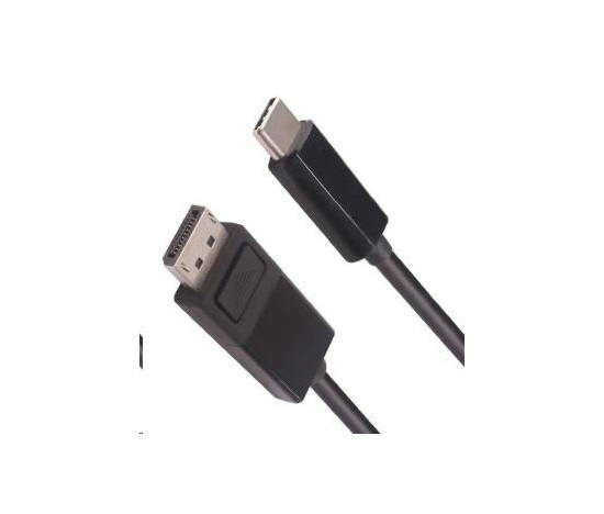 Kábel PremiumCord USB-C samec na DP1.4 8K DisplayPort samec 2m