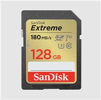 Karta SanDisk SDXC 128 GB Extreme (180 MB/s triedy 10, UHS-I U3 V30)