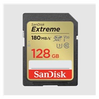 Karta SanDisk SDXC 128 GB Extreme (180 MB/s triedy 10, UHS-I U3 V30)