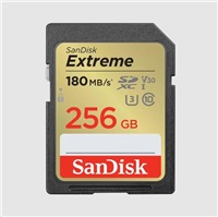 Karta SanDisk SDXC 256 GB Extreme (190 MB/s triedy 10, UHS-I U3 V30)