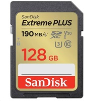 Karta SanDisk SDXC 128 GB Extreme PLUS (190 MB/s triedy 10, UHS-I U3 V30)
