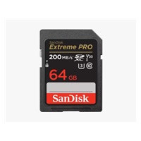 Karta SanDisk SDXC 64 GB Extreme PRO (200 MB/s triedy 10, UHS-I U3 V30)