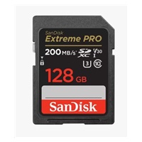 Karta SanDisk SDXC 128 GB Extreme PRO (200 MB/s triedy 10, UHS-I U3 V30)