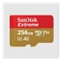 Karta SanDisk micro SDXC 256GB Extreme (190 MB/s Class 10, UHS-I U3 V30) + adaptér