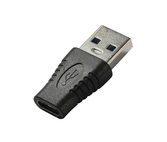 PremiumCord USB redukcia USB 3.0 A - USB-C (M/F), čierna