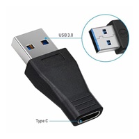 PremiumCord USB redukcia USB 3.0 A - USB-C (M/F), čierna