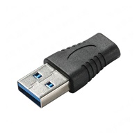 PremiumCord USB redukcia USB 3.0 A - USB-C (M/F), čierna
