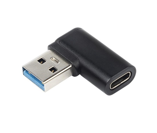 PremiumCord USB-C na USB3.0 typ A (F/M), 90° zakrivený