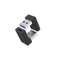 PremiumCord USB-C na USB3.0 typ A (F/M), 90° zakrivený