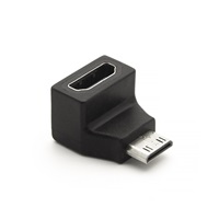 Adaptér PremiumCord Mini HDMI C - HDMI (M/F), zakrivený 90°