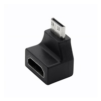 Adaptér PremiumCord Mini HDMI C - HDMI (M/F), zakrivený 90°