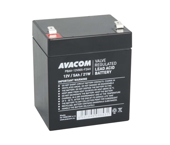 Batéria AVACOM 12V 5Ah F2 HighRate (PBAV-12V005-F2AH)