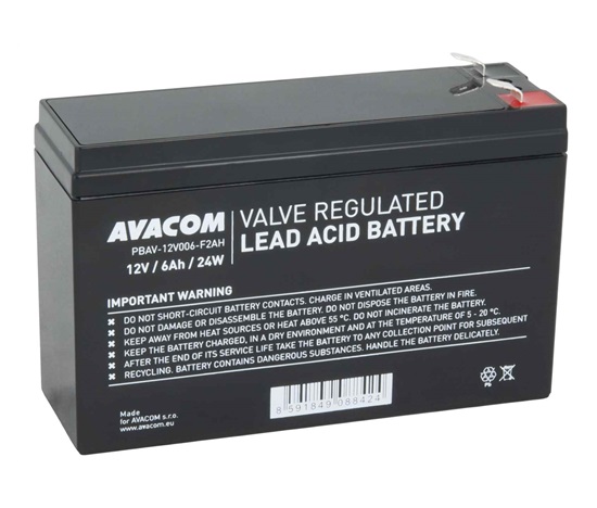 Batéria AVACOM 12V 6Ah F2 HighRate (PBAV-12V006-F2AH)