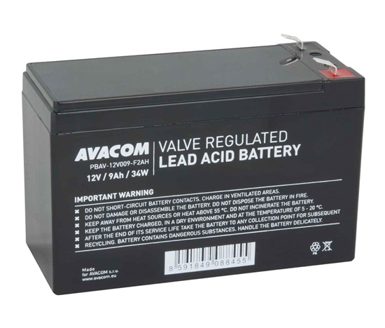 Batéria AVACOM 12V 9Ah F2 HighRate (PBAV-12V009-F2AH)