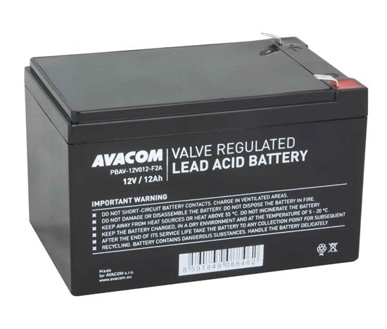 Batéria AVACOM 12V 12Ah F2 (PBAV-12V012-F2A)