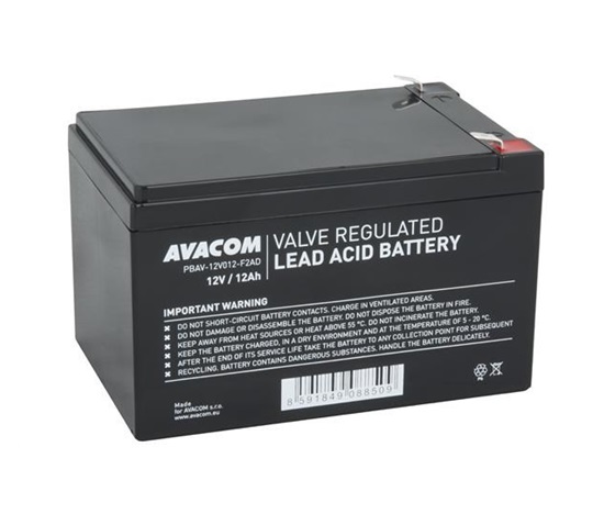 Batéria AVACOM 12V 12Ah F2 DeepCycle (PBAV-12V012-F2AD)