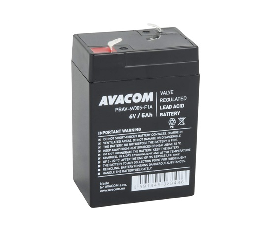 Batéria AVACOM 6V 5Ah F1 (PBAV-6V005-F1A)