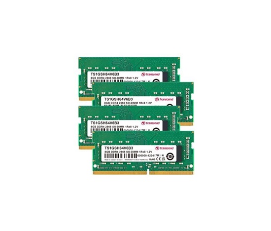 SODIMM DDR5 32GB 4800MHz TRANSCEND 2Rx8 2Gx8 CL40 1.1V