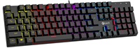 C-TECH mechanická klávesnice Morpheus, casual gaming, CZ/SK, červené spínače, RGB podsvícení, USB