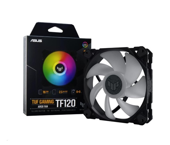 ASUS ventilátor TUF GAMING TF120 ARGB, 120mm PC case fan