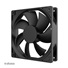 Ventilátor AKASA Smart Black, 12cm ventilátor, HD ložisko