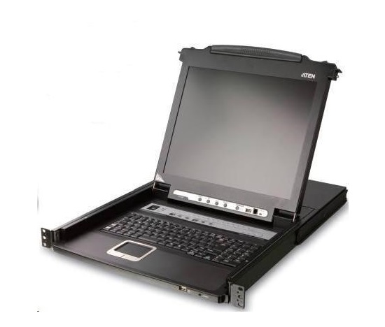 ATEN 16-portový KVM PS/2+USB, OSD, rack, 17" Slideaway LCD