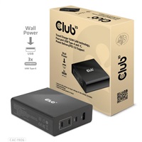 Cestovná nabíjačka Club3D 132W technológia GAN, 4xUSB-A a USB-C, PD 3.0 Podpora