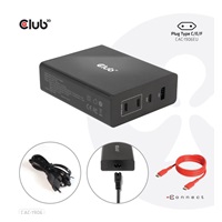 Cestovná nabíjačka Club3D 132W technológia GAN, 4xUSB-A a USB-C, PD 3.0 Podpora
