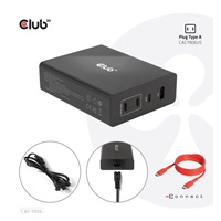 Cestovná nabíjačka Club3D 132W technológia GAN, 4xUSB-A a USB-C, PD 3.0 Podpora