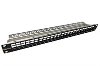 Solarix Modulárny nemontovaný patch panel 24 portov 1U SX24M-0-STP-BK-UNI-N