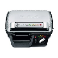 Tefal Supergrill Standard GC450B32 elektrický gril, 2000 W, kontaktní, digitální časovač, odnímatelný tác na šťávu